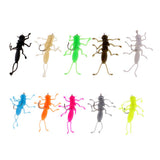 Maxbell 3x10pcs Soft Stonefly Lure Bait for Crappie Stripper Trout Fishing