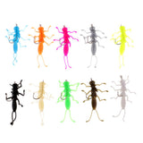 Maxbell 3x10pcs Soft Stonefly Lure Bait for Crappie Stripper Trout Fishing