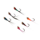 Maxbell 6pcs Brass Bead Head Epoxy Nymph Flies Fast Sinking Fly Fishing Trout Lure - Aladdin Shoppers