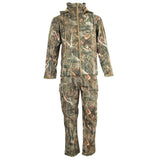 Bionic Camouflage Hunting Clothes Leaf Waterproof Jacket + Pants Suit M