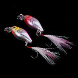 Maxbell 10 Pieces Lifelike Fishing Lures Bass Trout Bait Crankbait Fishing Hard Plastic Bait - Aladdin Shoppers