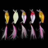 Maxbell 10 Pieces Lifelike Fishing Lures Bass Trout Bait Crankbait Fishing Hard Plastic Bait - Aladdin Shoppers