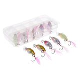 Maxbell 10 Pieces Lifelike Fishing Lures Bass Trout Bait Crankbait Fishing Hard Plastic Bait - Aladdin Shoppers