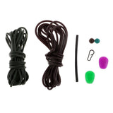 Maxbell 147pcs/set Fishing Accessories Set Carp Catfish Freshwater Saltwater Fishing Tackle Box - Hooks, Beads, Boilies Stopper, Rig Tube - Aladdin Shoppers