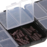 Maxbell 147pcs/set Fishing Accessories Set Carp Catfish Freshwater Saltwater Fishing Tackle Box - Hooks, Beads, Boilies Stopper, Rig Tube - Aladdin Shoppers