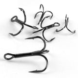Maxbell 50pcs/set Strong Fishing Hooks Sharpened Treble Hooks 5 Sizes 2/0# 1# 3# 5# 7# Fishhook - Aladdin Shoppers