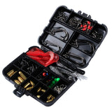 Maxbell Maxbell 138pcs Soft Fishing Lure Accessories Box Set Hooks Swivels Beans Stop Sinker O-shape Ring Fishing Leader Wire