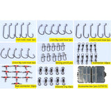 Maxbell Maxbell 138pcs Soft Fishing Lure Accessories Box Set Hooks Swivels Beans Stop Sinker O-shape Ring Fishing Leader Wire