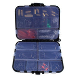 Maxbell Maxbell 138pcs Soft Fishing Lure Accessories Box Set Hooks Swivels Beans Stop Sinker O-shape Ring Fishing Leader Wire