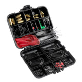 Maxbell Maxbell 138pcs Soft Fishing Lure Accessories Box Set Hooks Swivels Beans Stop Sinker O-shape Ring Fishing Leader Wire
