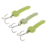 Maxbell 3pcs 3.5cm Artificial Bionics Metal Sequins Fishing Bait Treble Hooks 5g - Aladdin Shoppers
