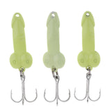 Maxbell 3pcs 3.5cm Artificial Bionics Metal Sequins Fishing Bait Treble Hooks 5g - Aladdin Shoppers