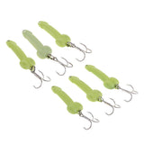 Maxbell 3pcs 3.5cm Artificial Bionics Metal Sequins Fishing Bait Treble Hooks 5g - Aladdin Shoppers