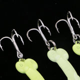 Maxbell 3pcs 3.5cm Artificial Bionics Metal Sequins Fishing Bait Treble Hooks 5g - Aladdin Shoppers