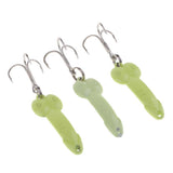 Maxbell 3pcs 3.5cm Artificial Bionics Metal Sequins Fishing Bait Treble Hooks 5g - Aladdin Shoppers