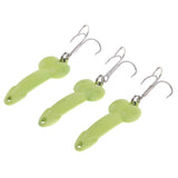 Maxbell 3Pcs 4.5cm Artificial Simulation Metal Sequins Metal Sequins Fishing Hooks - Aladdin Shoppers