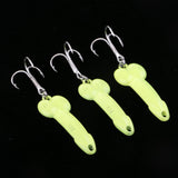 Maxbell 3Pcs 4.5cm Artificial Simulation Metal Sequins Metal Sequins Fishing Hooks - Aladdin Shoppers