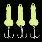 Maxbell 3Pcs 4.5cm Artificial Simulation Metal Sequins Metal Sequins Fishing Hooks - Aladdin Shoppers