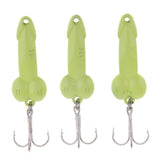 Maxbell 3Pcs 4.5cm Artificial Simulation Metal Sequins Metal Sequins Fishing Hooks - Aladdin Shoppers