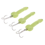 Maxbell 3Pcs 4.5cm Artificial Simulation Metal Sequins Metal Sequins Fishing Hooks - Aladdin Shoppers