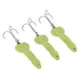 Maxbell 3Pcs 4.5cm Artificial Simulation Metal Sequins Metal Sequins Fishing Hooks - Aladdin Shoppers