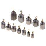 Maxbell 12pcs Iron Sinker Rig Fishing Weights Drop Shot Fishing Accessories 4g - 28g - Aladdin Shoppers