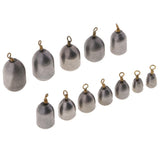 Maxbell 12pcs Iron Sinker Rig Fishing Weights Drop Shot Fishing Accessories 4g - 28g - Aladdin Shoppers