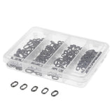 Maxbell 200x Extra Strong Stainless Steel Oval Split Rings Double Split Rings Fishing Tackle Connectors with Box 4 Sizes - Aladdin Shoppers