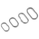 Maxbell 170pcs/box Portable Stainless Steel Split Rings Double Loop Fishing Split Rings Stronger than Round Split Rings - Aladdin Shoppers