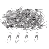Maxbell 3x100Pcs Fishing Interlock Snap Safety Snap Fishing Swivels Snap 1.4x0.5cm