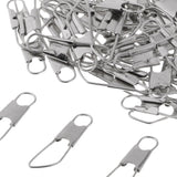 Maxbell 3x100Pcs Fishing Interlock Snap Safety Snap Fishing Swivels Snap 1.7x0.5cm