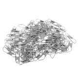 Maxbell 2x100Pcs Fishing Interlock Snap Safety Snap Fishing Swivels Snap 1.7x0.5cm