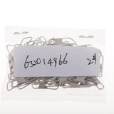 Maxbell 2x100Pcs Fishing Interlock Snap Safety Snap Fishing Swivels Snap 1.7x0.5cm