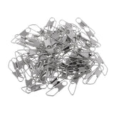 Maxbell 2x100Pcs Fishing Interlock Snap Safety Snap Fishing Swivels Snap 1.7x0.5cm