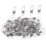 Maxbell 2x100Pcs Fishing Interlock Snap Safety Snap Fishing Swivels Snap 1.7x0.5cm