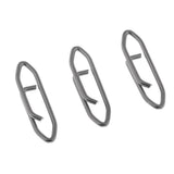 Maxbell 4x100Pcs Carbon Steel Fishing Snap Hook Connector Hooked Snap Tackle 2.4x0.6cm