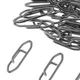 Maxbell 2x100Pcs Carbon Steel Fishing Snap Hook Connector Hooked Snap Tackle 2.4x0.6cm