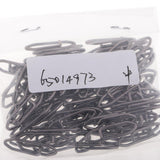 Maxbell 4x100Pcs Carbon Steel Fishing Snap Hook Connector Hooked Snap Tackle 2.4x0.6cm