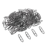 Maxbell 4x100Pcs Carbon Steel Fishing Snap Hook Connector Hooked Snap Tackle 2.4x0.6cm
