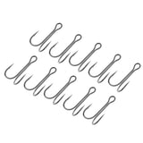 Maxbell 2x10pcs Dual Double Fishing Hooks High Carbon Steel Frog Toad Lure Hook 2-0