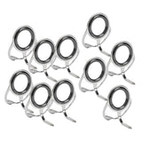 Maxbell 20pcs Ceramic Ring  Fishing Rod Guide Free Stainless Steel Frame