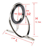 Maxbell 20pcs Ceramic Ring  Fishing Rod Guide Free Stainless Steel Frame