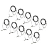 Maxbell 20pcs Ceramic Ring  Fishing Rod Guide Free Stainless Steel Frame