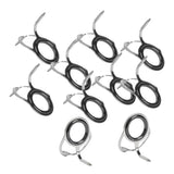 Maxbell 20pcs Ceramic Ring  Fishing Rod Guide Free Stainless Steel Frame