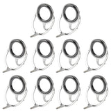 Maxbell 20pcs Ceramic Ring  Fishing Rod Guide Free Stainless Steel Frame