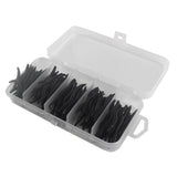 Maxbell 2x150pcs Artificial Soft Earthworm Fishing Bait Worm Lure Maggot Bait Black
