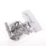 Maxbell 2x5pcs Casting Fishing Rod Guide Ring Tip Top Fitting Rod Building Part 0.55cm