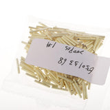 Maxbell 3x200pcs Single Barrel Crimping Sleeves Copper Tube Inside Diameter 1.0mm