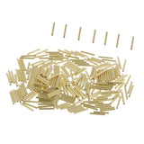 Maxbell 4x200pcs Single Barrel Crimping Sleeves Copper Tube Inside Diameter 1.0mm