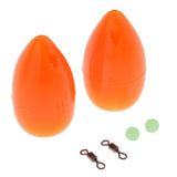 Maxbell Maxbell 2pcs Bombarda Floats - Carp Coarse Trout Bass Sea Lure Fishing Tackle Orange
